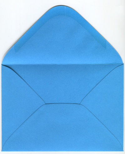 Mattblauer Umschlag 