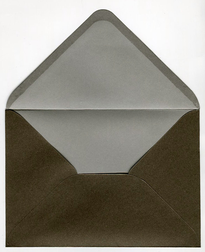 Perlenumschlag braun C6