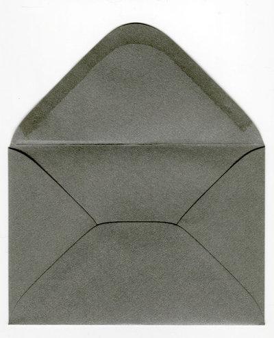 Perlenumschlag schwarzgrau C6