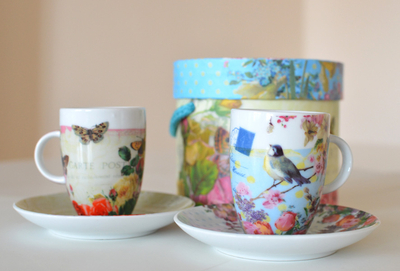 Set aus zwei Espressotassen - Vintage