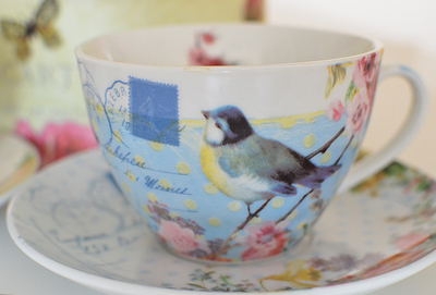 Set aus zwei Cappuccinotassen - Vintage