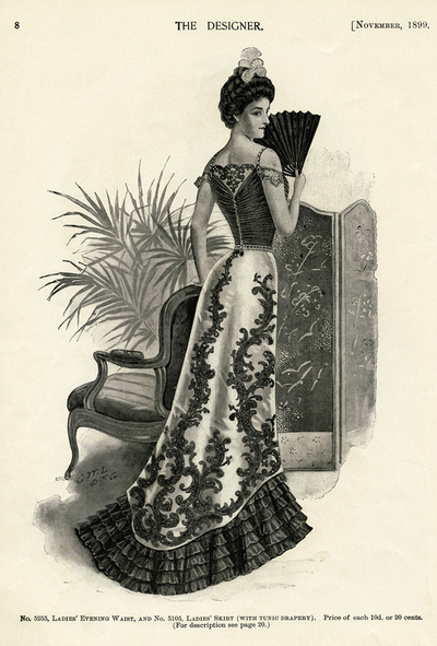 Illustration - Abendkleid