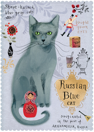 Blaue Russische Katze