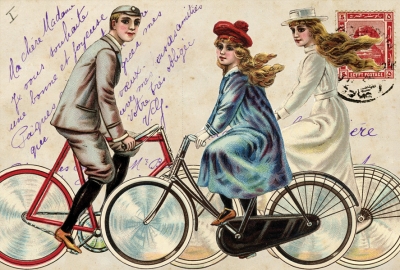 Collage mit Radfahrern