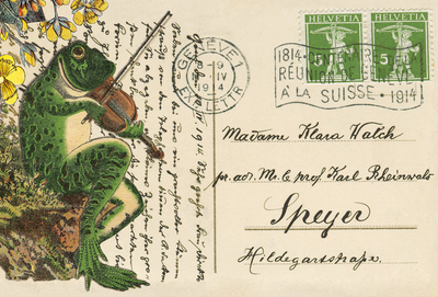Collage mit Fröschchen