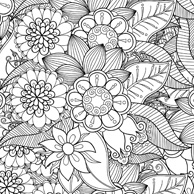 Malbuch - Blumen