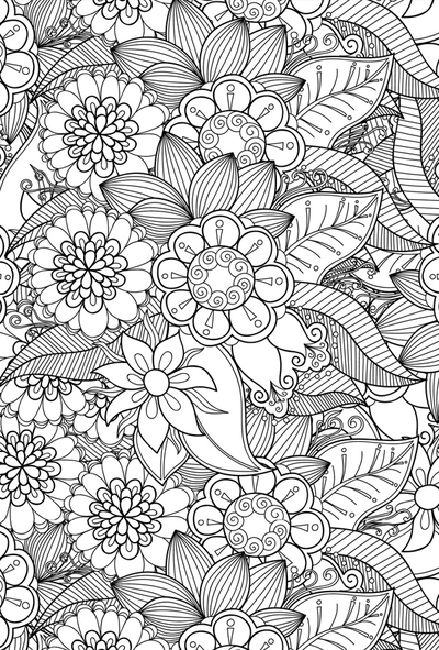 Malbuch - Blumen