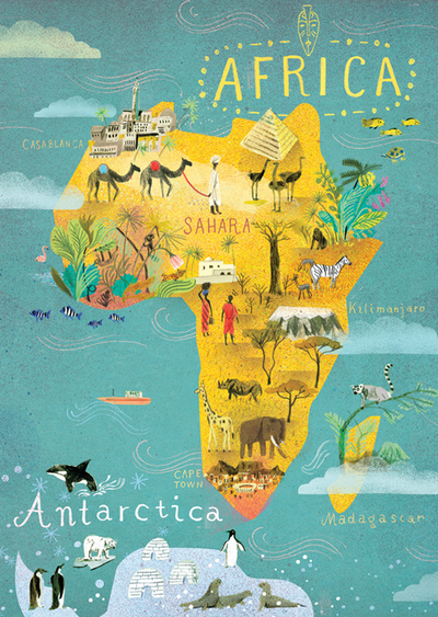 Afrika und Antarktis