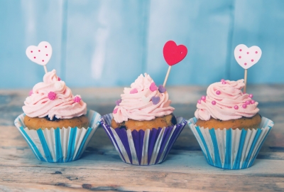 Blaue Napfkuchen 