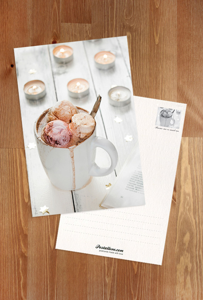 Heiße Schokolade mit Marshmallows