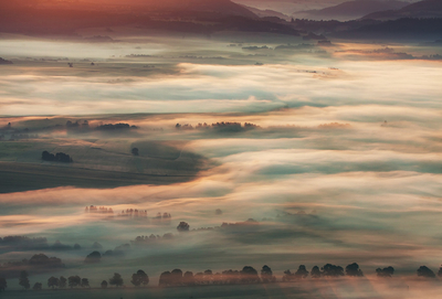Tafelberge im Nebel