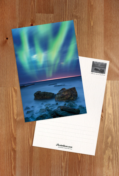 Landschaft mit Polarlicht
