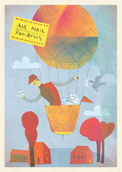 Postbote im Ballon - Marianna Sztyma
