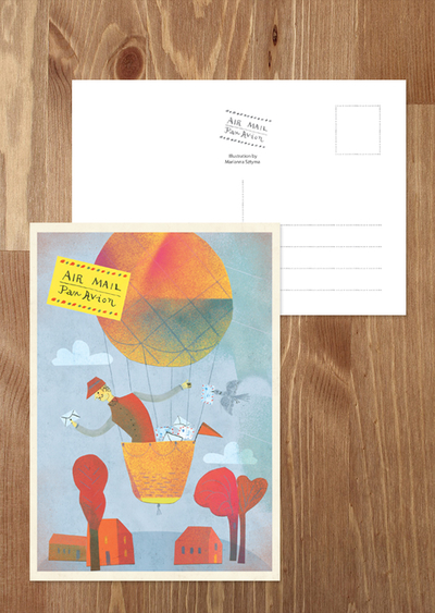 Postbote im Ballon - Marianna Sztyma