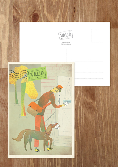 Postbote mit Hund - Marianna Sztyma