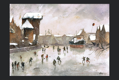 Grzegorz Chudy - Winter auf der Motława