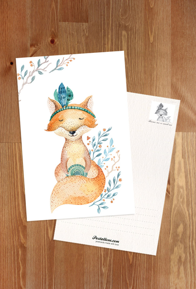 Kleiner Fuchs mit Federbusch