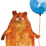 Teddybär mit Luftballon