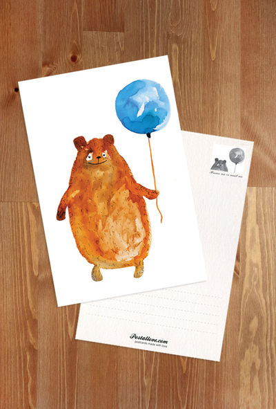 Teddybär mit Luftballon
