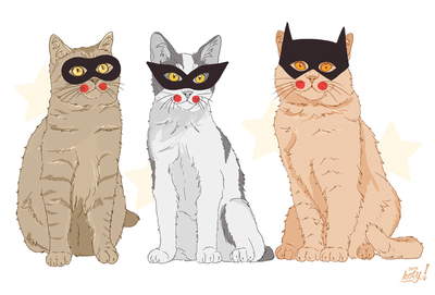 Terakoty - Schwarze Katzen