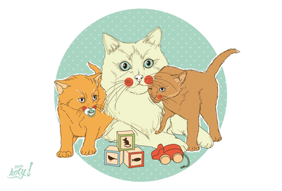 Terakoty - Katze Mama