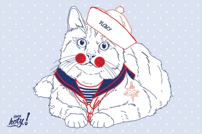Terakoty - Katze in Jacke