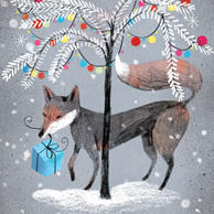 Marianna Sztyma - Weihnachtsfuchs mit Geschenk