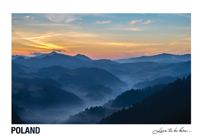 Poland - Love to be here...  - Pieniny-Bergen bei Sonnenuntergang
