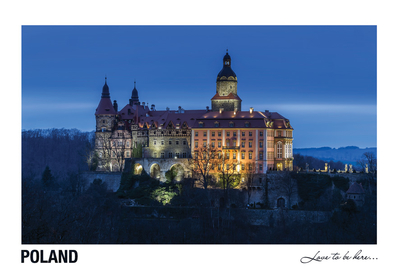 Poland - Love to be here... . - Schloss Książ am Abend