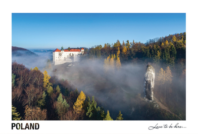 Poland - Love to be here...  - Schloss Pieskowa Skała im Nebel