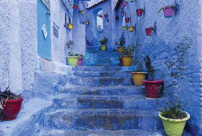 Blaue Treppe