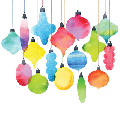 Bunte Christbaumkugeln 