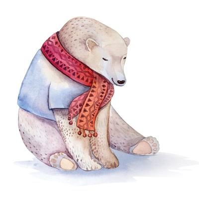 Teddybär mit Halstuch