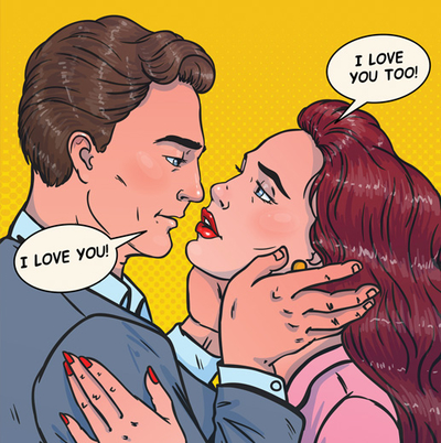 Pop Art - Ich liebe dich