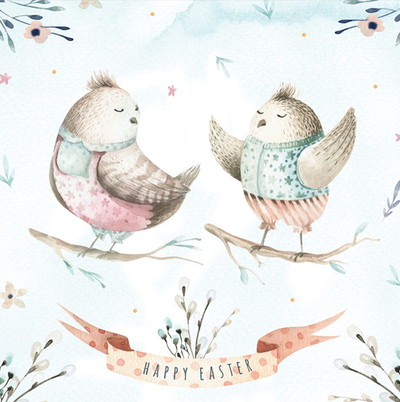Ostern - Zwei kleine Vögel