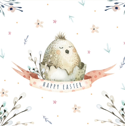 Ostern - ein Küken im Ei