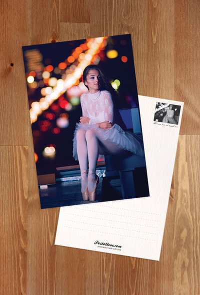 Ballerina bei Nacht