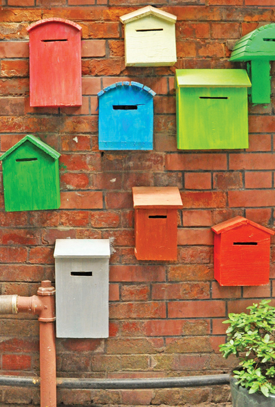 Bunte Briefkästen