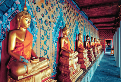 Goldene Statue des Buddha