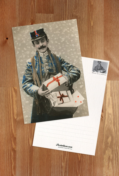 Postbote mit Geschenken