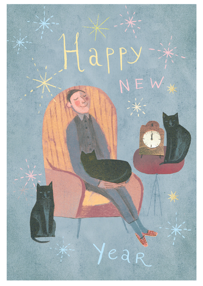 Marianna Sztyma - Neujahr mit Katzen
