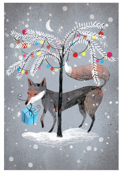 Marianna Sztyma - Weihnachtsfuchs mit Geschenk