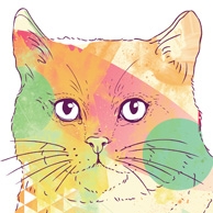 Terakoty - Farbige Katze