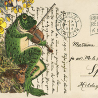 Collage mit Fröschchen