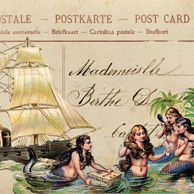 Collage mit Meerjungfrauen