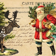 Collage mit Weihnachtsmann