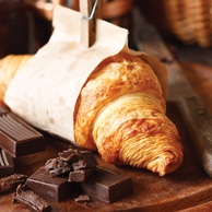 Croissant mit Schokolade