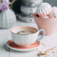 Kaffee und Marshmallows
