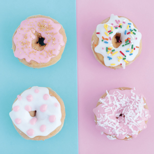 Glasierte Donuts