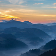 Poland - Love to be here...  - Pieniny-Bergen bei Sonnenuntergang